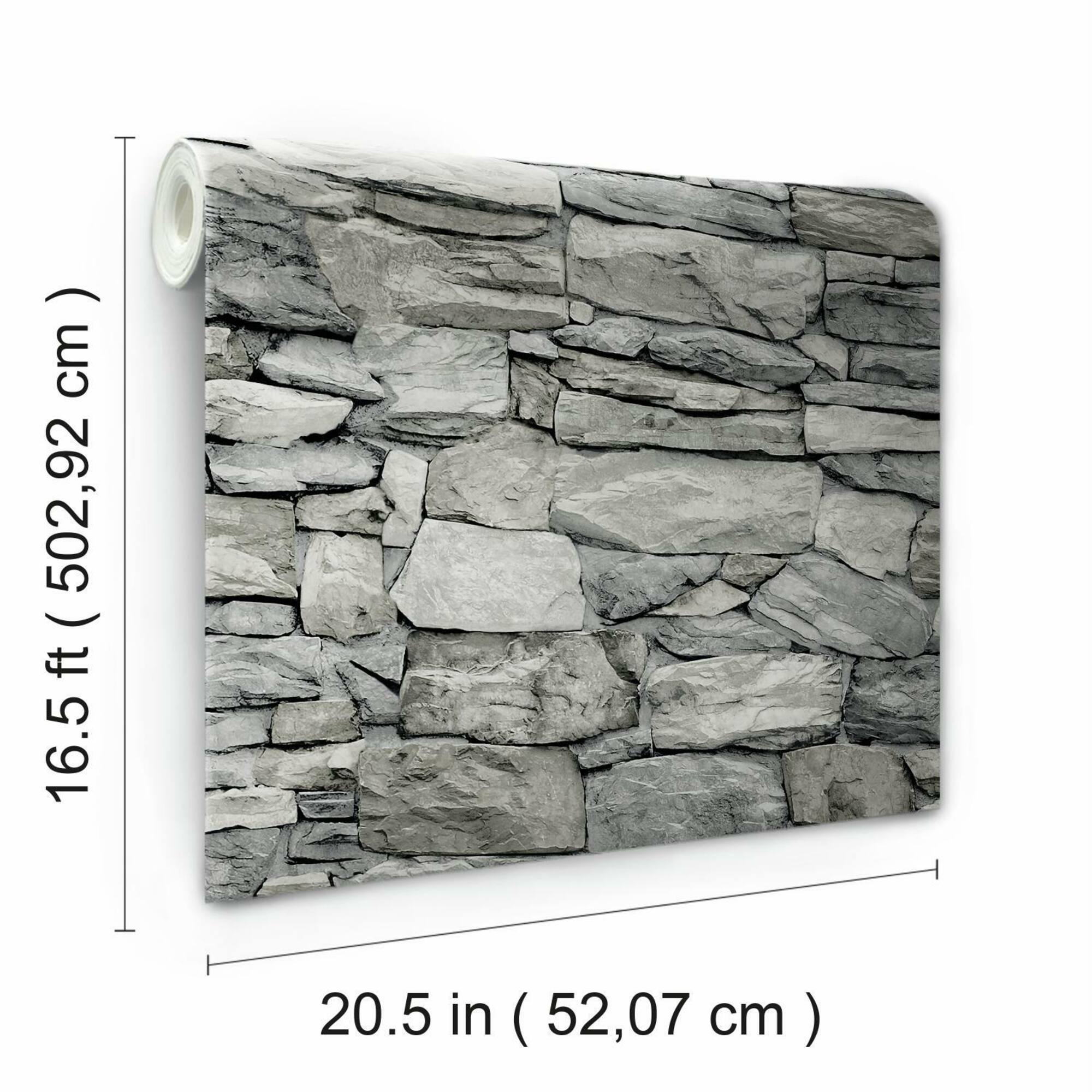 RoomMates Stone Peel & Stick Wallpaper
